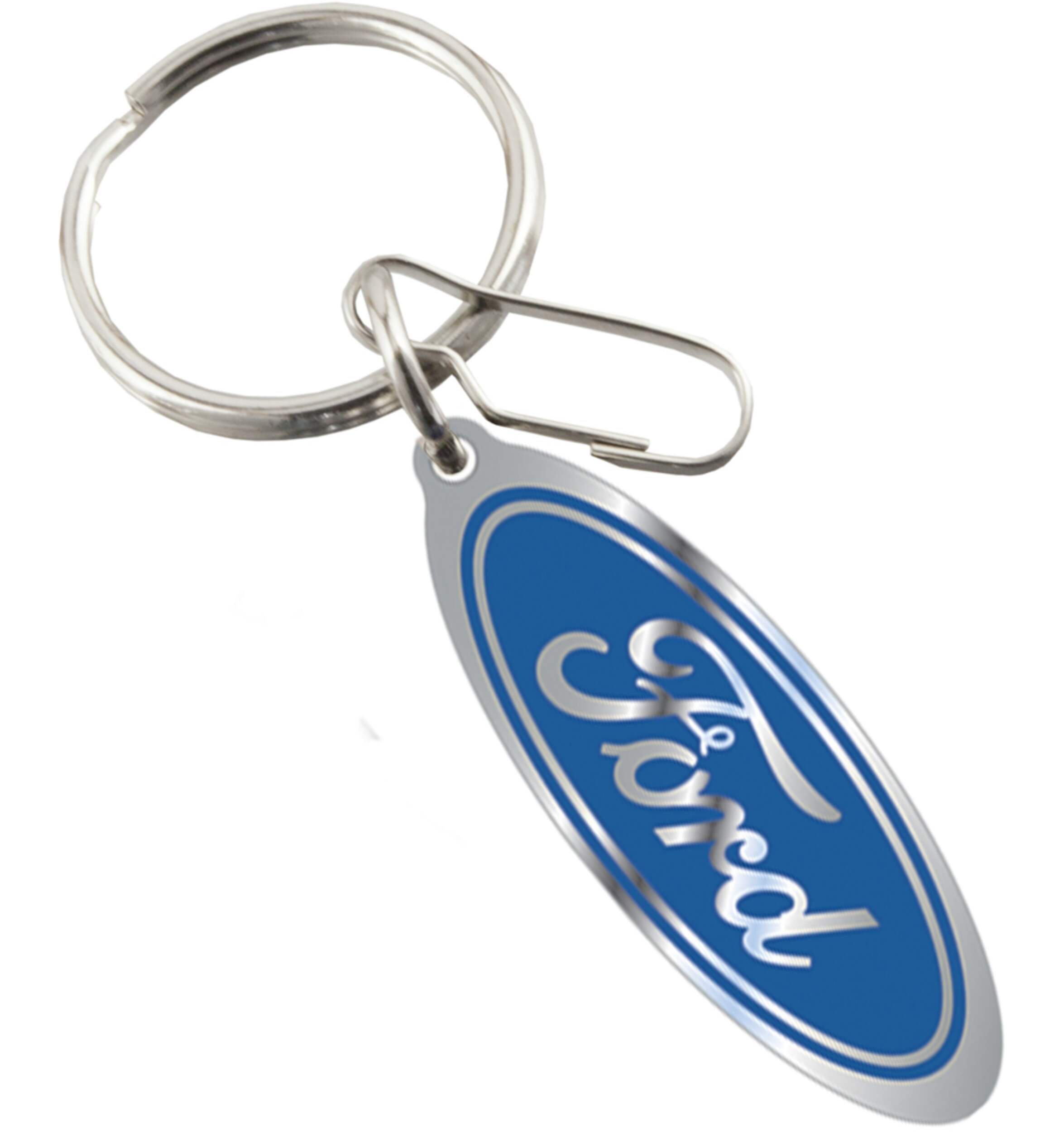 Porte-clés, logo bleu Ford Overhead_Flat