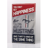 Plaque, Happiness, Mustang Front_Angled_Left