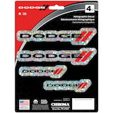 Chroma Dodge Holographic Window Decal Set, 4-pc Front_Flat