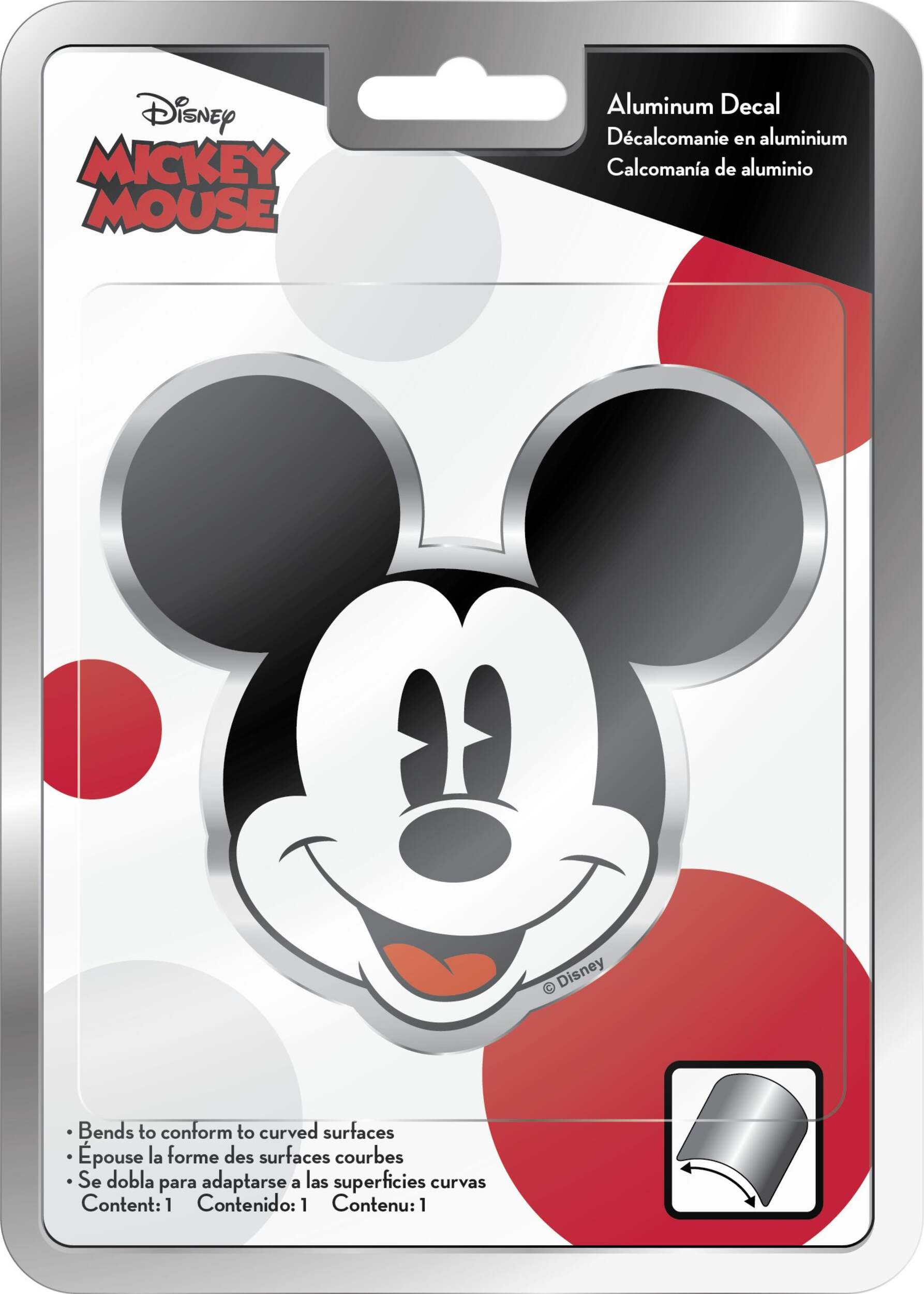 Chroma Mickey Mouse Aluminum Window Decal Front_Flat