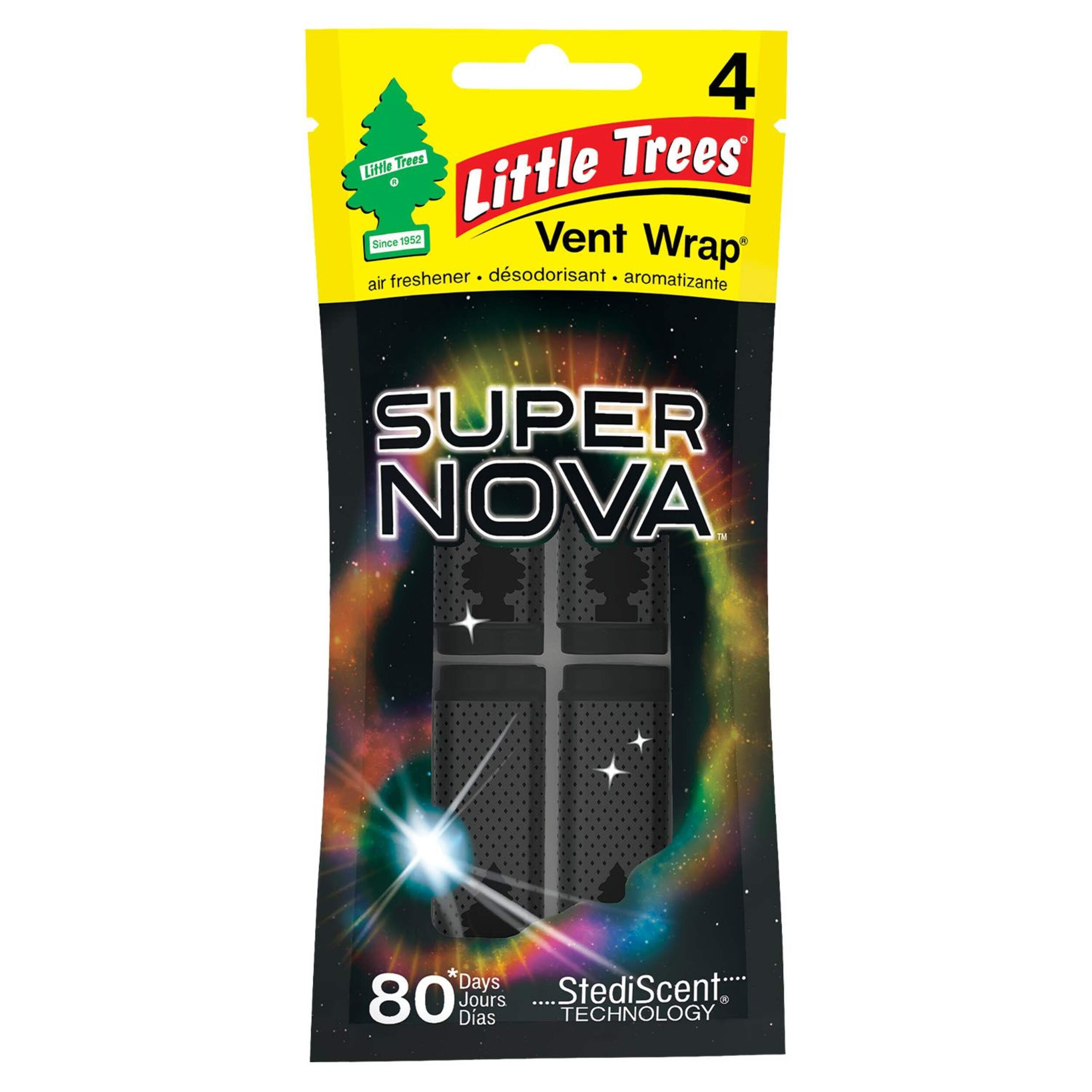 Little Trees Supernova Car Vent Wrap Air Freshener, 4-pk Front_Flat