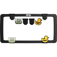 Cruiser Accessories Matte Black Jeep License Plate Frame, 9-pc