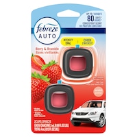 Febreze Car Berry and Bramble Vent Clip Air Freshener, 2-pk