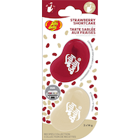 Jelly Belly Strawberry Shortcake Duo Mini Vent Clip Air Freshener, 2-pk