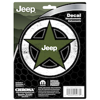 Décalcomanie autoadhésive Chroma, Jeep Star Front_Flat