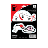 Chroma Gas 2-Piece Vinyl Self-Adhesive Decal Front_Flat