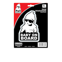Décalcomanie autoadhésive Chroma, Baby On Board Front_Flat