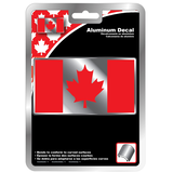 Chroma Canadian Flag Weather-Resistant Aluminum Decal Front_Flat
