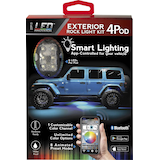 Custom Accessories 4-Pod LED Innovation RGB Exterior Rock Light Kit Front_Flat
