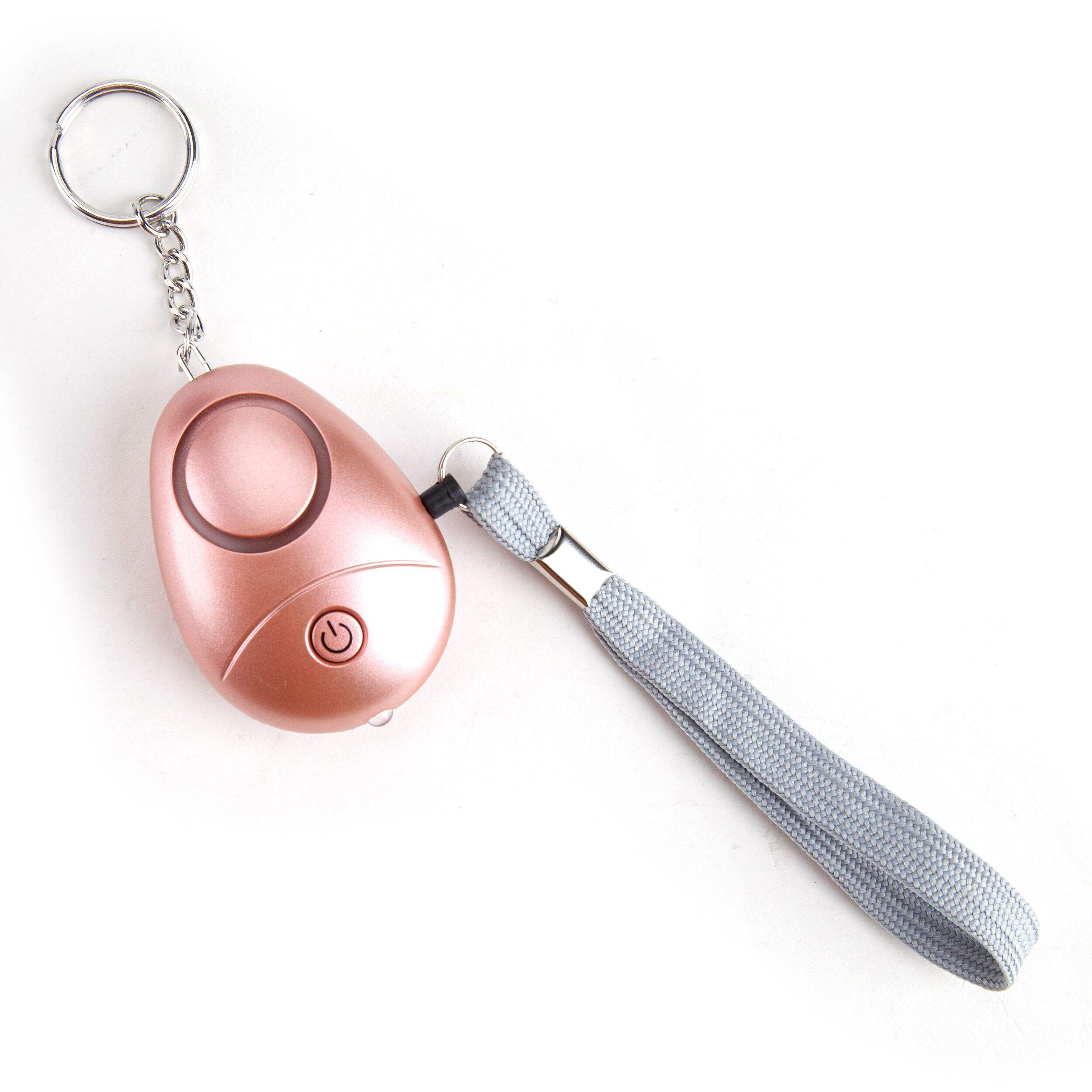 AutoTrends Safety Sound Personable Alarm Keychain with LED Flashlight Front_Angled_Right