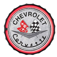 Chevrolet Corvette LED Sign Front_Flat