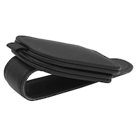 AutoTrends Magnetic Visor Glasses Clip, Universal Fit, Black Front_Three_Fourths_Angled_Left