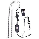 5V Multi-Colour Light Strips with Remote Control, 12-in, 2-pk Composite_or_Mixed