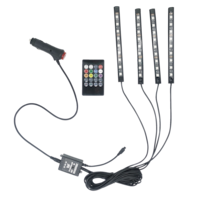 Bandes lumineuses RVB sans fil, paq. 4 Front_Flat