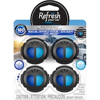 Refresh Your Car! Dual Scent Vent Clip Air Freshener, 4-pk Front_Flat