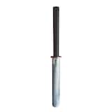 Annt Black Powder Coated Retractable Driveway Bollard Front_Flat
