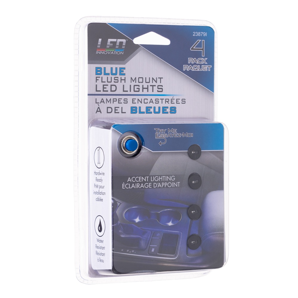 Custom Accessories LED Innovations Micro Dash Light, Blue, 4pc
