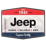 Plaque en métal de thermomètre Jeep Front_Flat