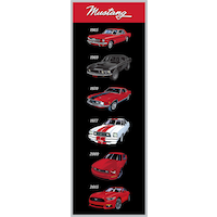 Ford Mustang Evolution Wood Sign Front_Flat