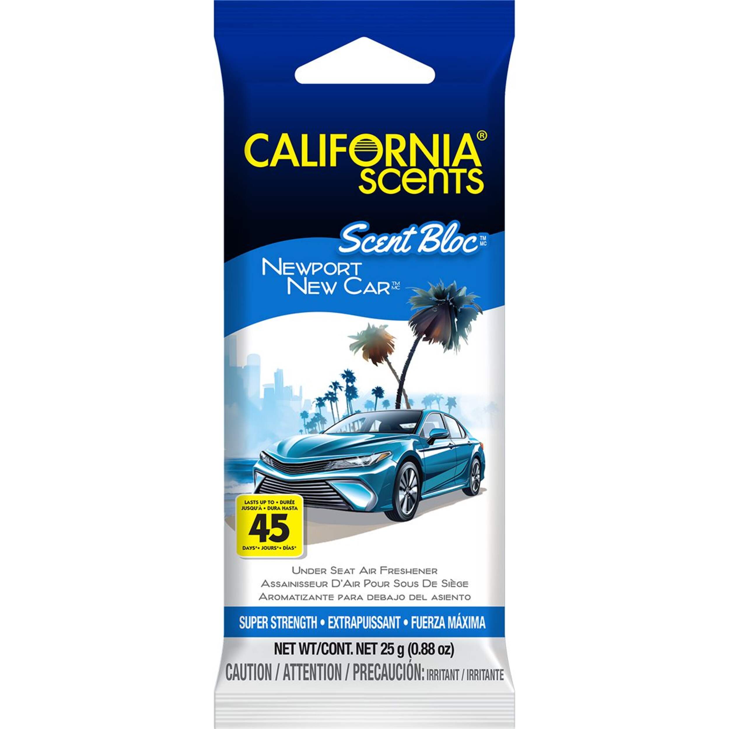 California Scents Scent Block New Car Scent Under Seat Air Freshener Front_Flat