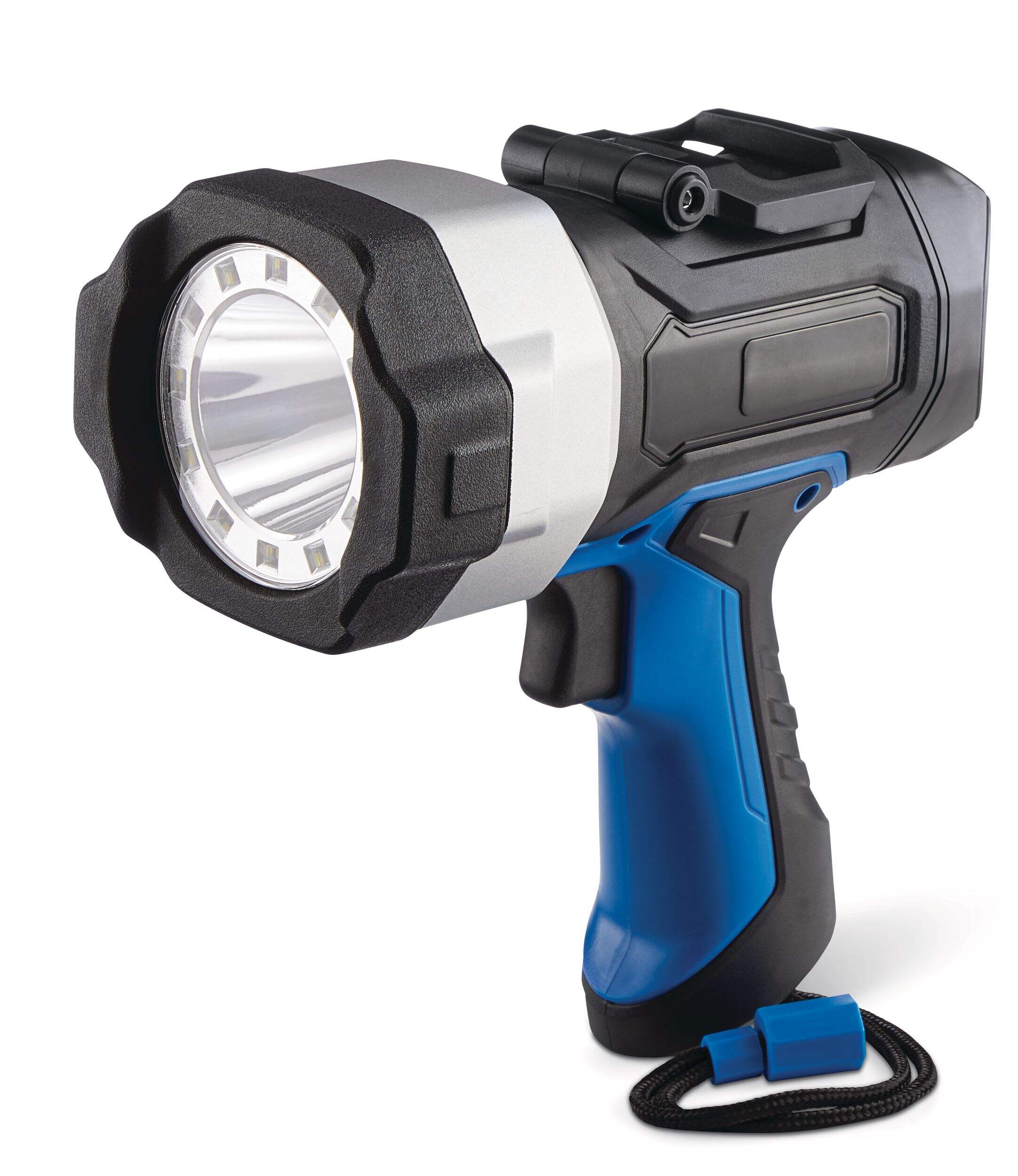 Mastercraft 800-Lumen LED Spotlight Front_Three_Fourths_Angled_Left