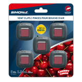 Simoniz Cherry Vent Clip Air Freshener, 5-pk Front_Flat