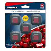 Simoniz Cherry Vent Clip Air Freshener, 5-pk Front_Flat
