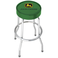 John Deere Green Bar Stool Front_Elevated