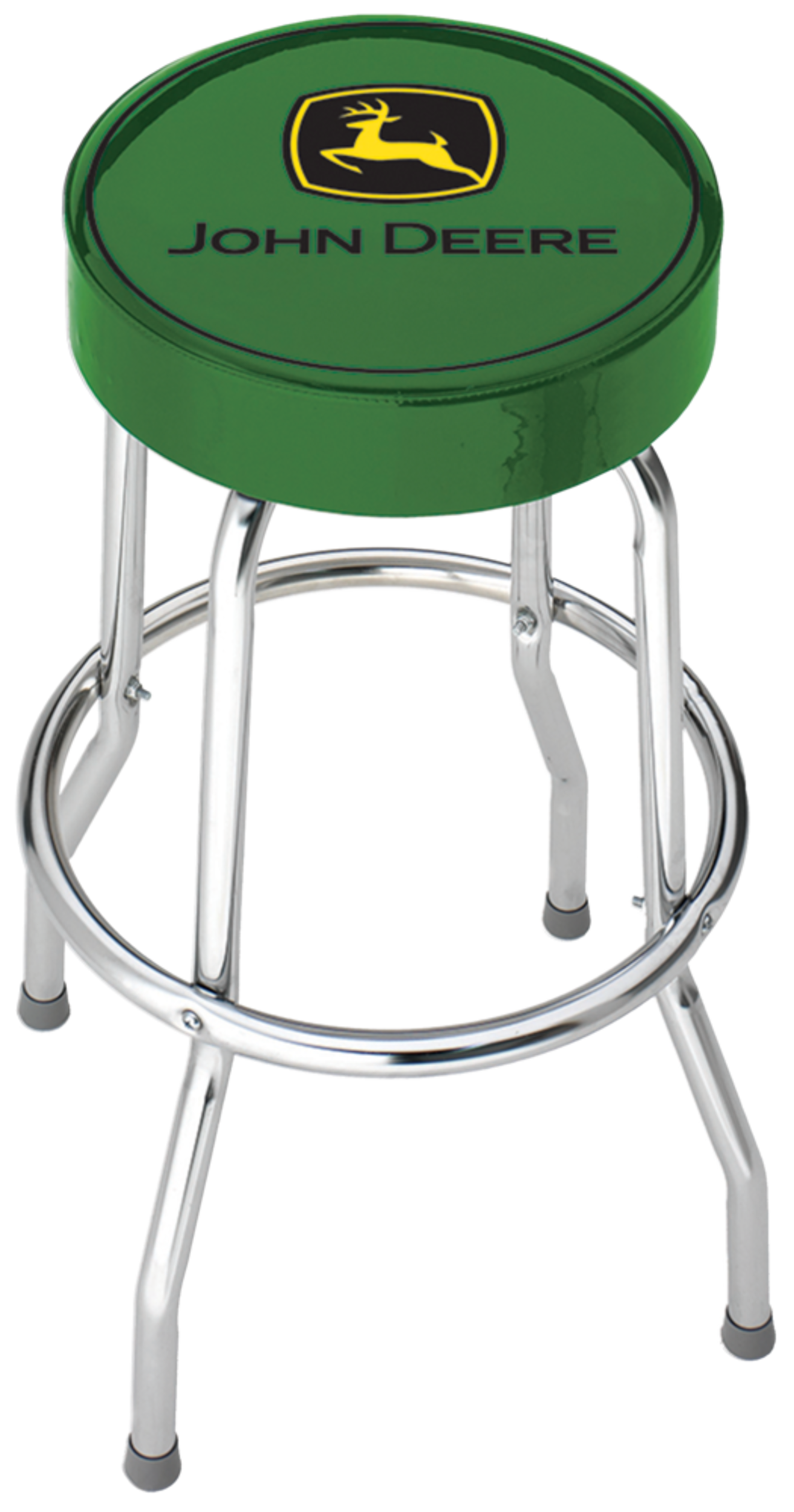 John Deere Green Bar Stool Front_Elevated
