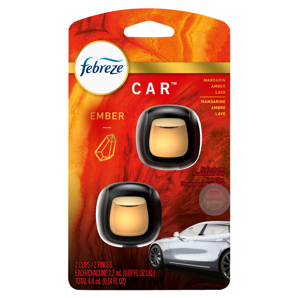 Febreze Auto Vent Clip Air Fresheners, Ember, 2pk Canadian Tire