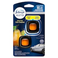 Febreze AUTO Air Freshener Vent Clip Crisp Pear Scent, 2.2 mL Pack of 2 Front_Flat
