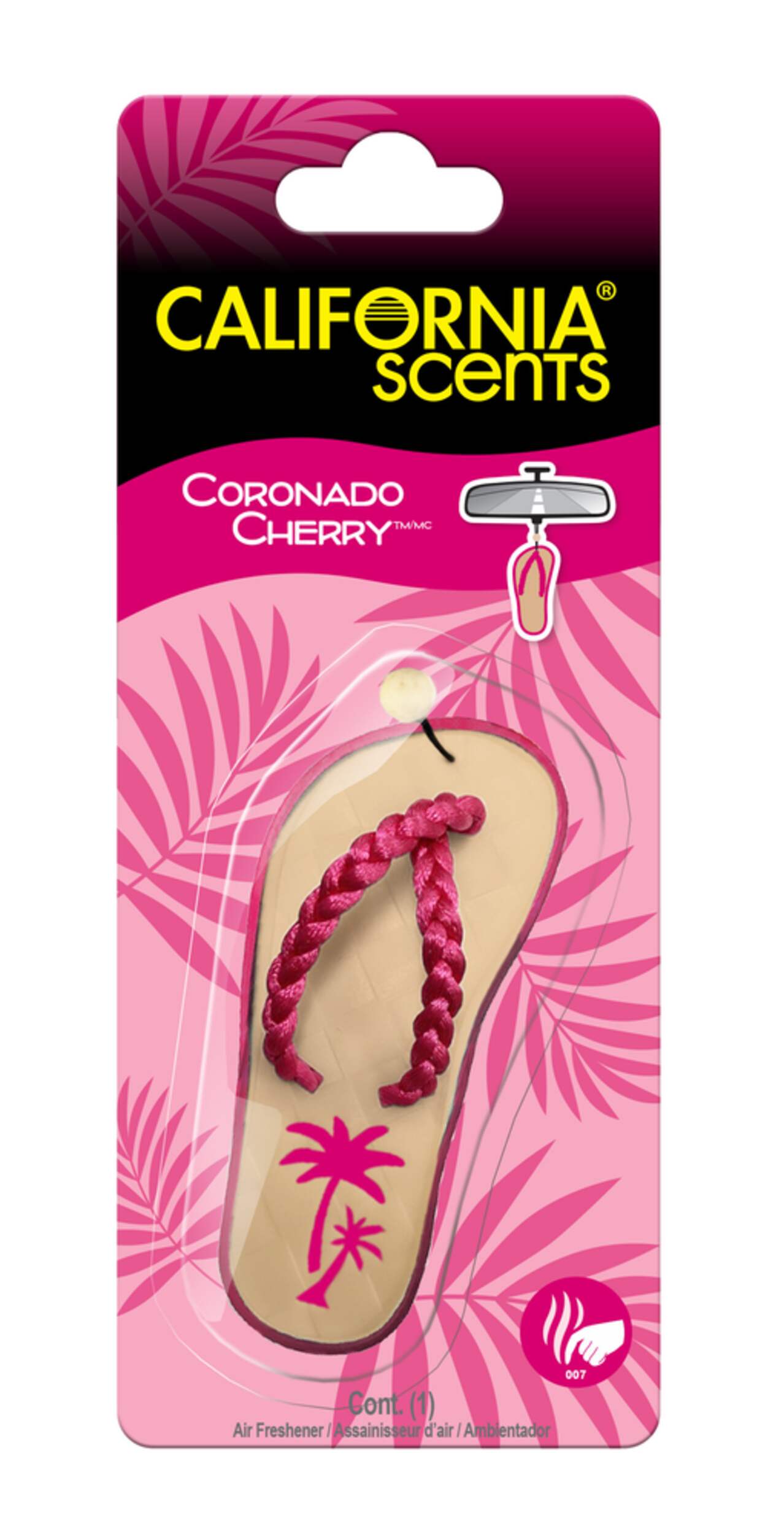 California Scents Sandal Air Freshener, Coronado Cherry, 1-pk Front_Flat