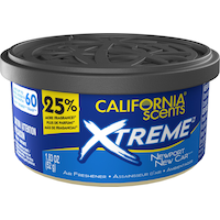 California Scents Xtreme Can Air Freshener, Newport New Car Front_Elevated