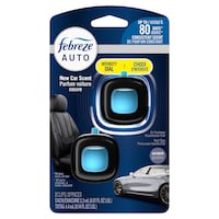 Febreze AUTO Air Freshener Vent Clip New Car Scent, 2.2 mL, Pack of 2 Front_Flat