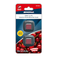 Simoniz Vent Clip Car Air Freshener, Cherry Scent, 2-pk Front_Flat