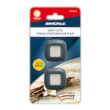 Simoniz Vent Clip Car Air Freshener, Vanilla Scent, 2-pk Front_Flat