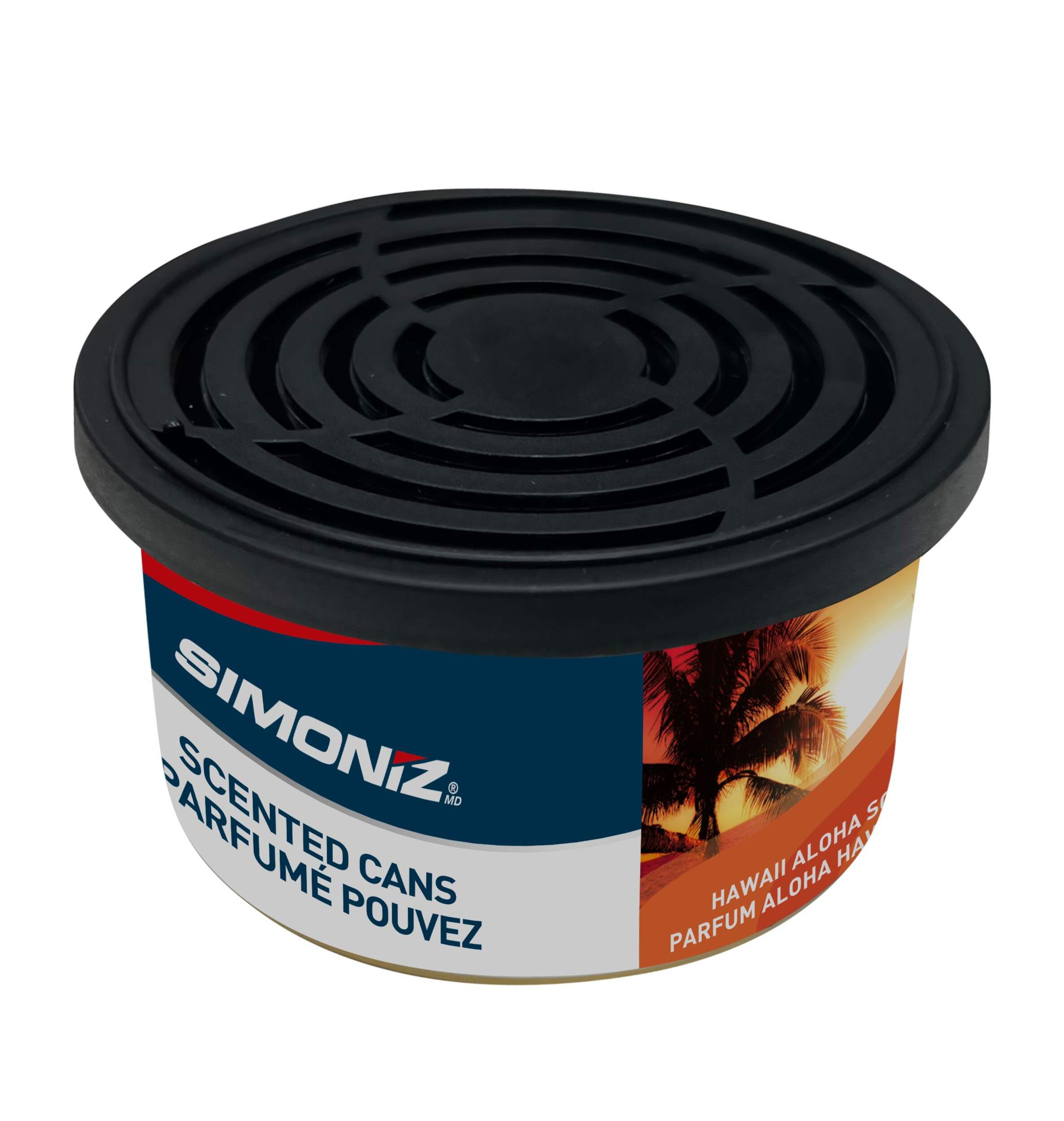 Simoniz Fiber Can Car Air Freshener, Hawaii Aloha Scent, 1-pk Overhead_Plunge
