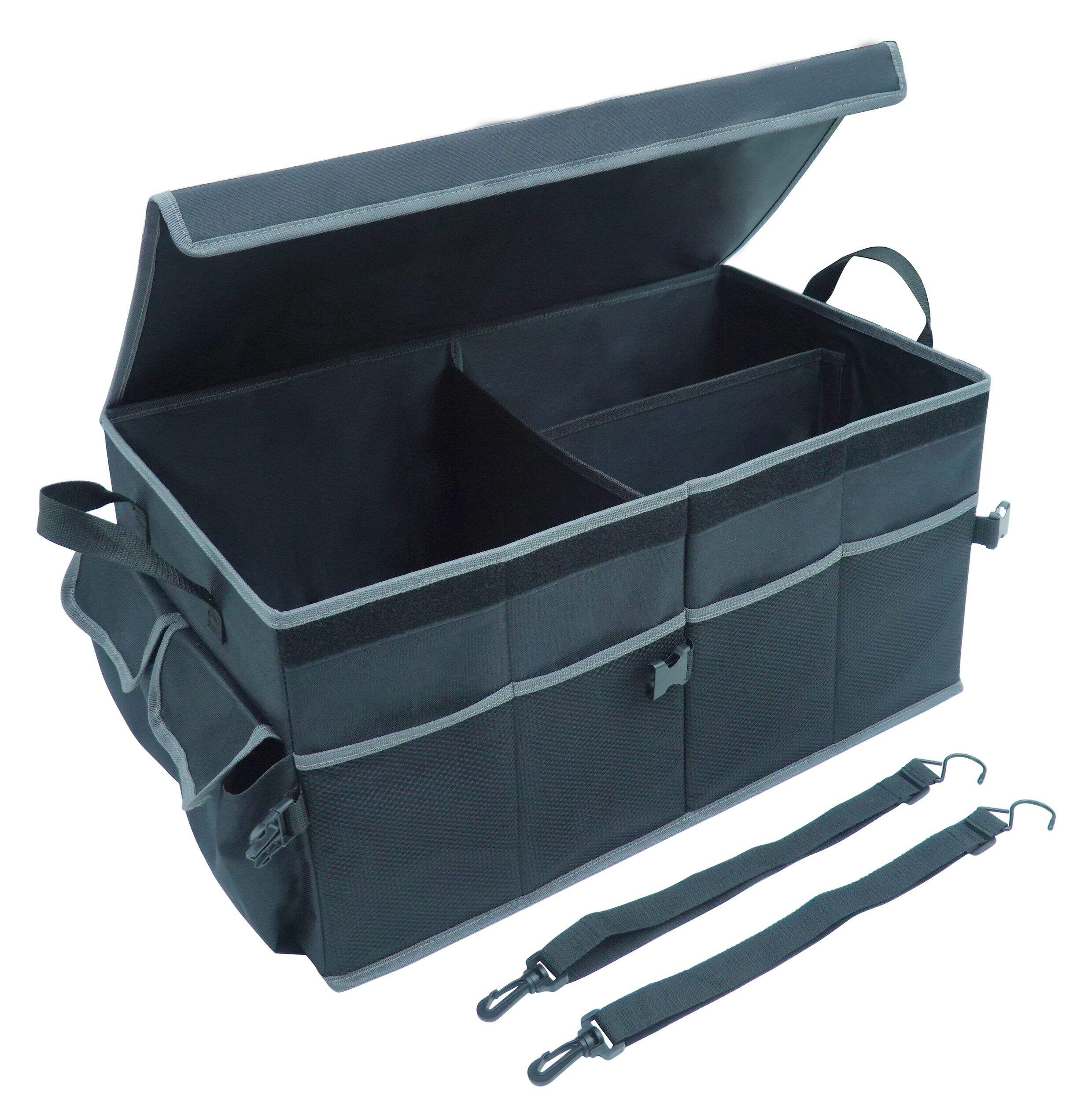 Auto Trends Large Collapsible Storage Organizer with Handles, 24-in Front_Three_Fourths_Angled_Right