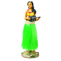 Hula Girl Car Accessory Front_Flat