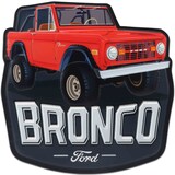 Plaque en métal décorative Ford Bronco Front_Flat