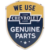 Chevrolet Embossed Metal Magnet Front_Flat