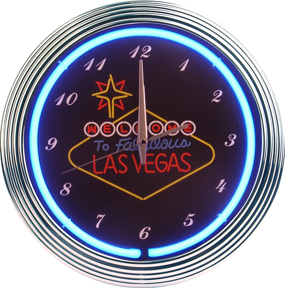 Horloge murale Las Vegas au néon Canadian Tire