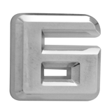 Décalcomanie de lettrage chromé Front_Flat