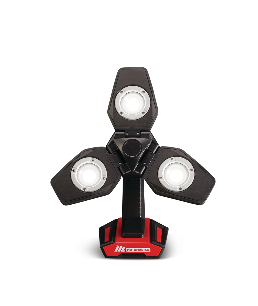 MotoMaster HeavyDuty Tripod 2200 Lumens 3Blade Work Light Canadian Tire