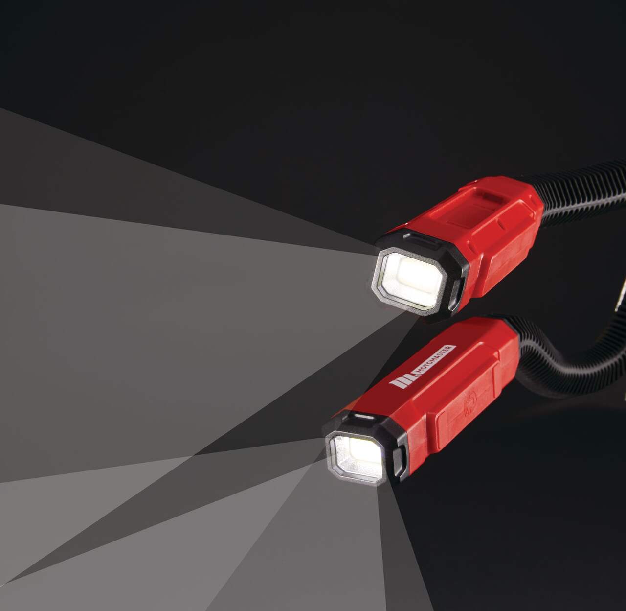 Lampe de travail rechargeable MotoMaster à technologie COB, 200 lumens,  support réglable, paq. 2
