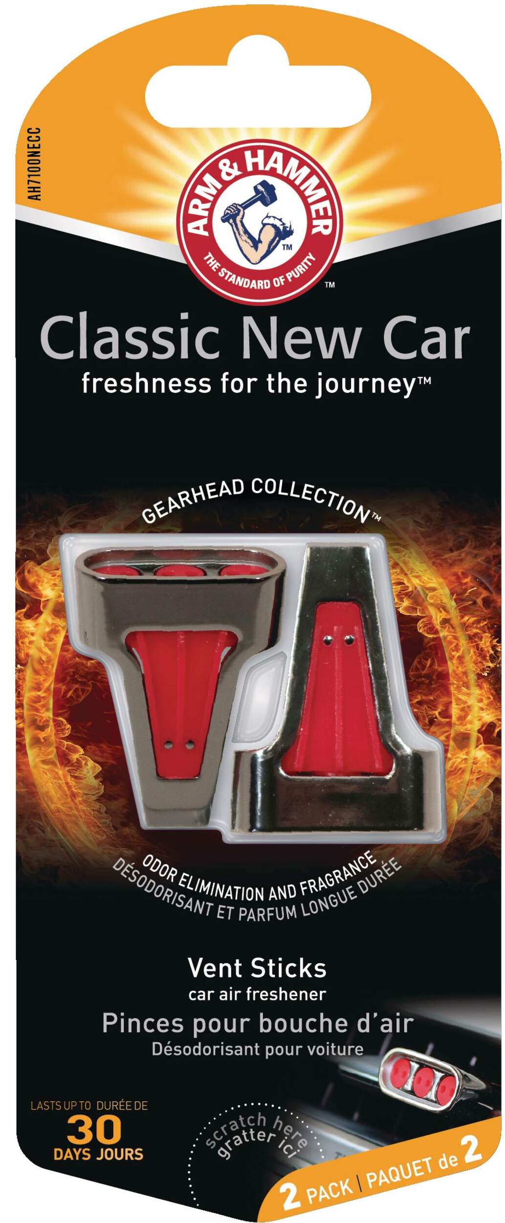 Pince pour bouche d'aération Arm & Hammer Gearhead, voiture neuve, paq