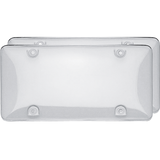Clear Bubble License Plate Shields, 2-pk Front_Flat