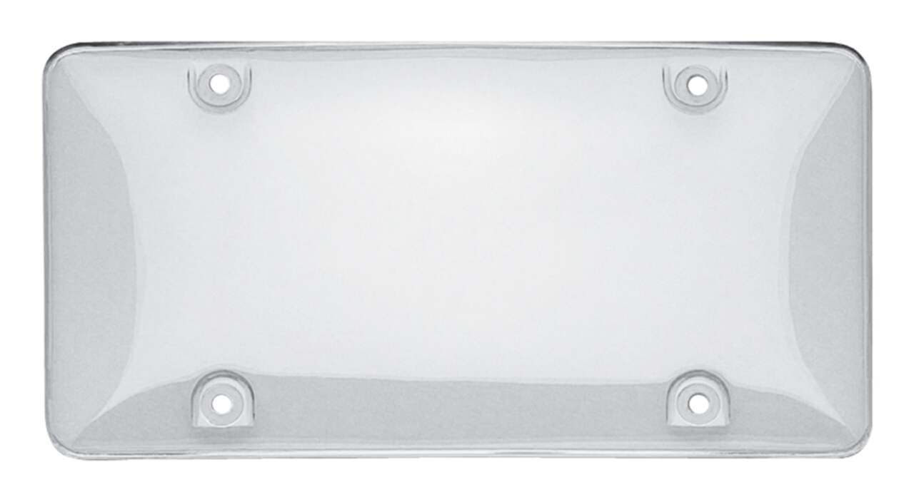 Clear Bubble License Plate Shields, 2-pk