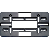 Plaque de montage, noir Front_Flat