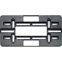 License Mounting Plate, Black Front_Flat